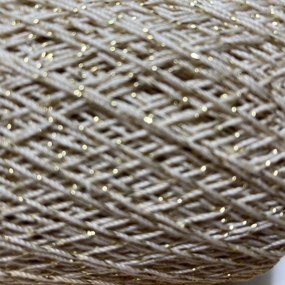 Aunt Lydia's Metallic Crochet Thread Natural/Gold - Picture 5 of 13